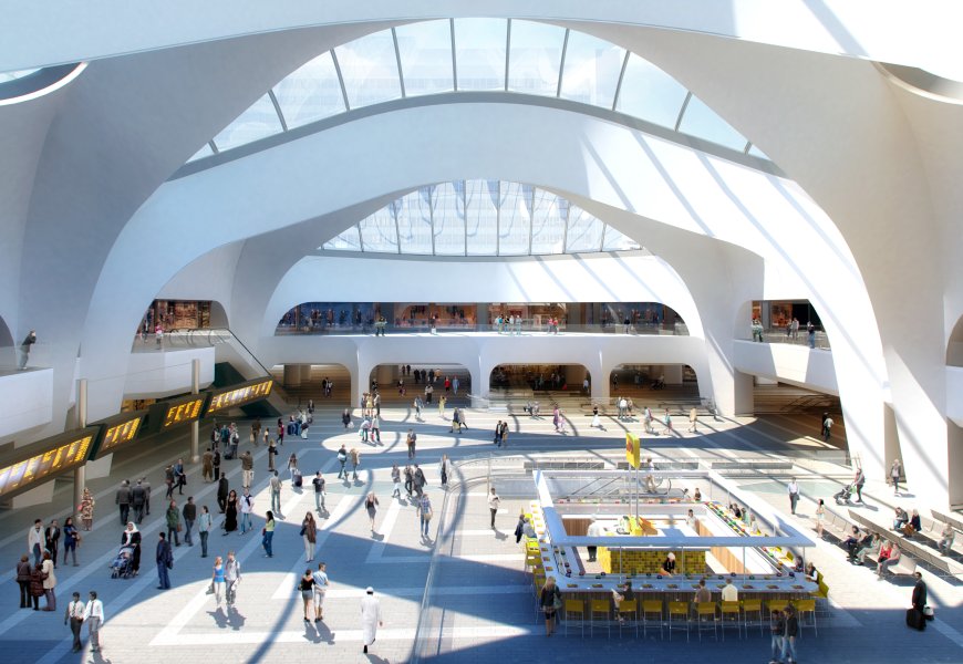 The new atrium at Birmingham New Street station
